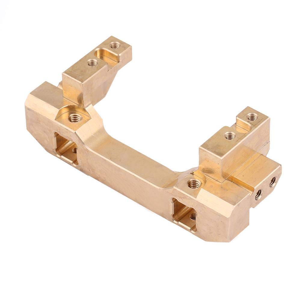 Durable Brass Front Bumper for Traxxas 1/10 RC Crawler Car - Heavy Duty Bumper Bracket with Mount for Off-Road RC Model Vehicles - Perfect for Rock Crawling & Trail Adventures