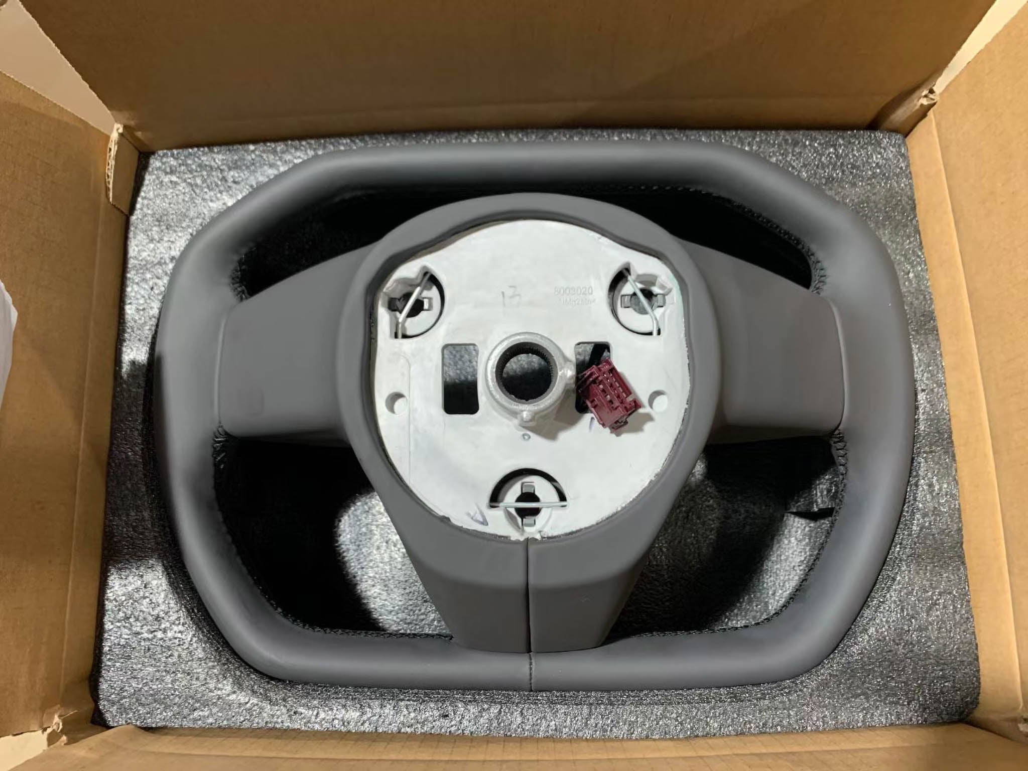 Premium Cybertruck-Style Steering Wheel for Tesla Model 3 & Model Y - Carbon Fiber Design, Enhanced Grip - Perfect for Gaming & Racing Enthusiasts