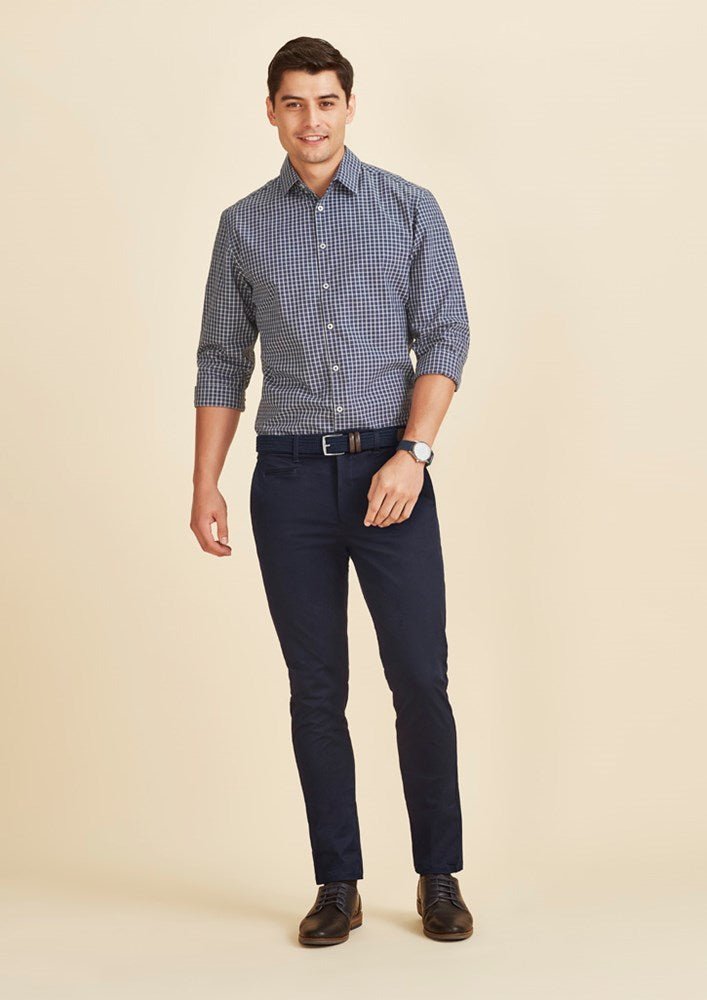 Men's Traveler Tapered Stretch Chino Pants - Comfortable Slim Fit Dress Pants for Business Casual & Travel