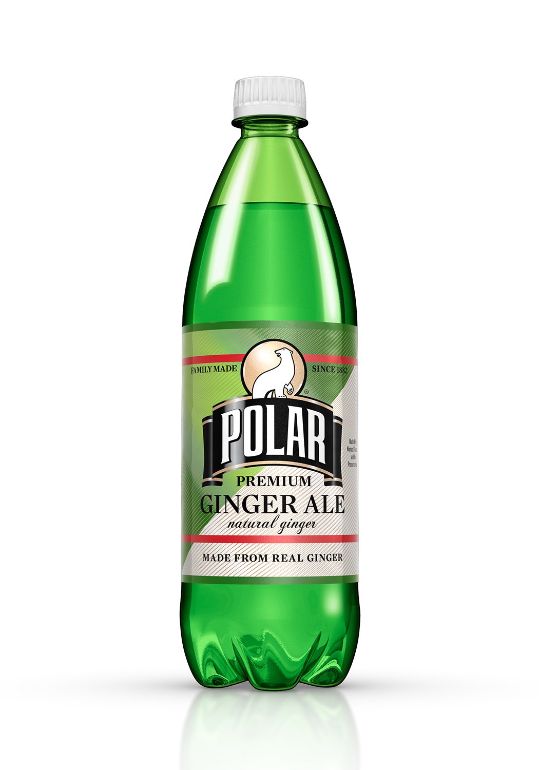 Polar Beverages Ginger Ale - 12 Pack of 33.8 Fl Oz Cans | Refreshing Ginger Flavored Soda for Parties, Mixers & Digestive Comfort | Crisp & Natural Taste