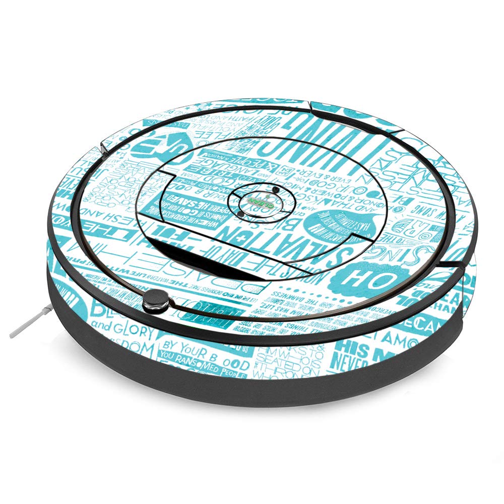 iRobot Roomba 890 Vinyl Decal Skin Wrap Cover - Faith Design | Protective & Durable Custom Sticker | Easy to Apply & Remove | Made in USA | Perfect for Home Cleaning & Robot Vacuum Protection