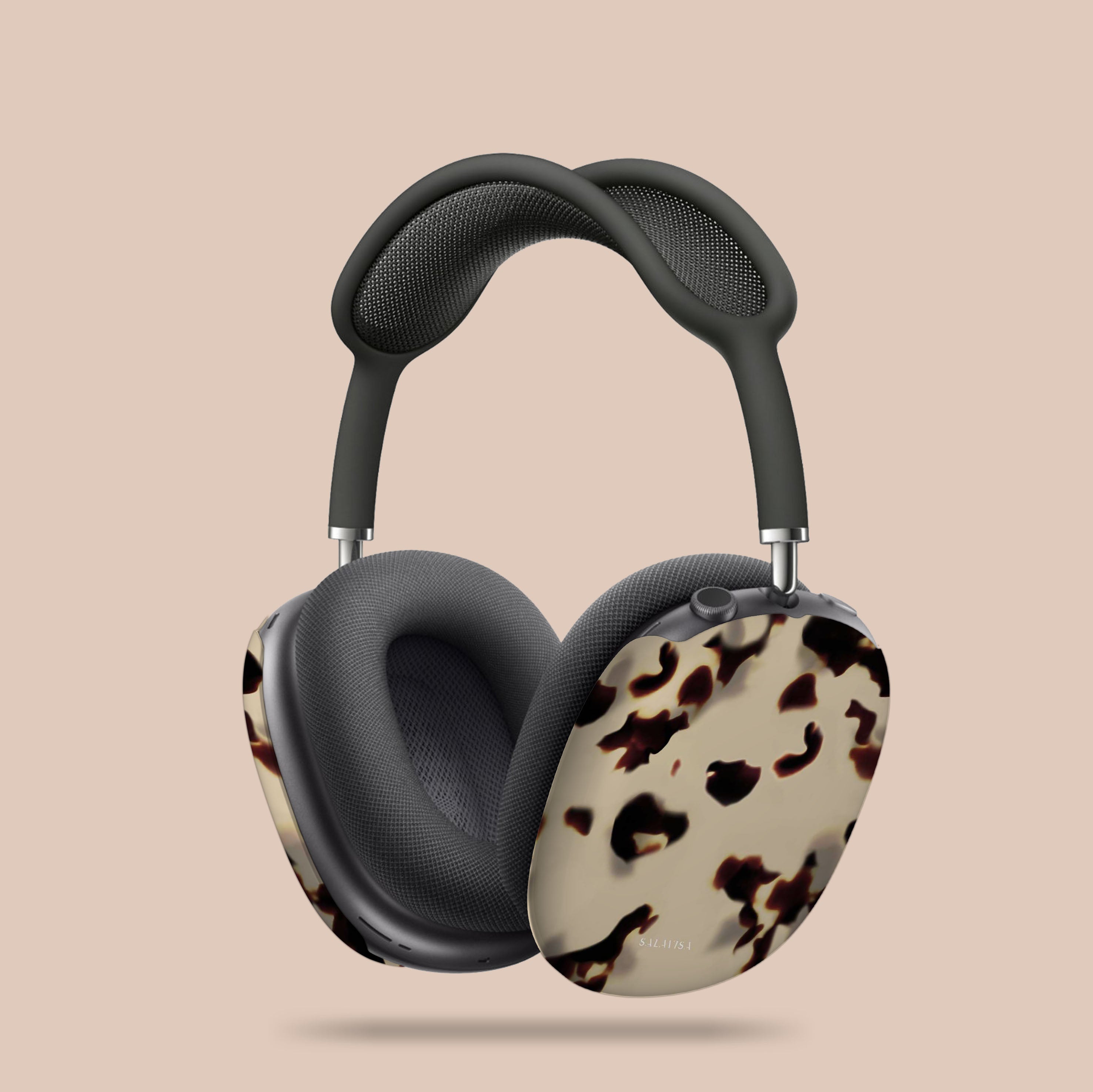 Premium Tortoise Créme AirPods Max Protective Case - Shockproof & Scratch-Resistant Cover for Travel, Work & Daily Use