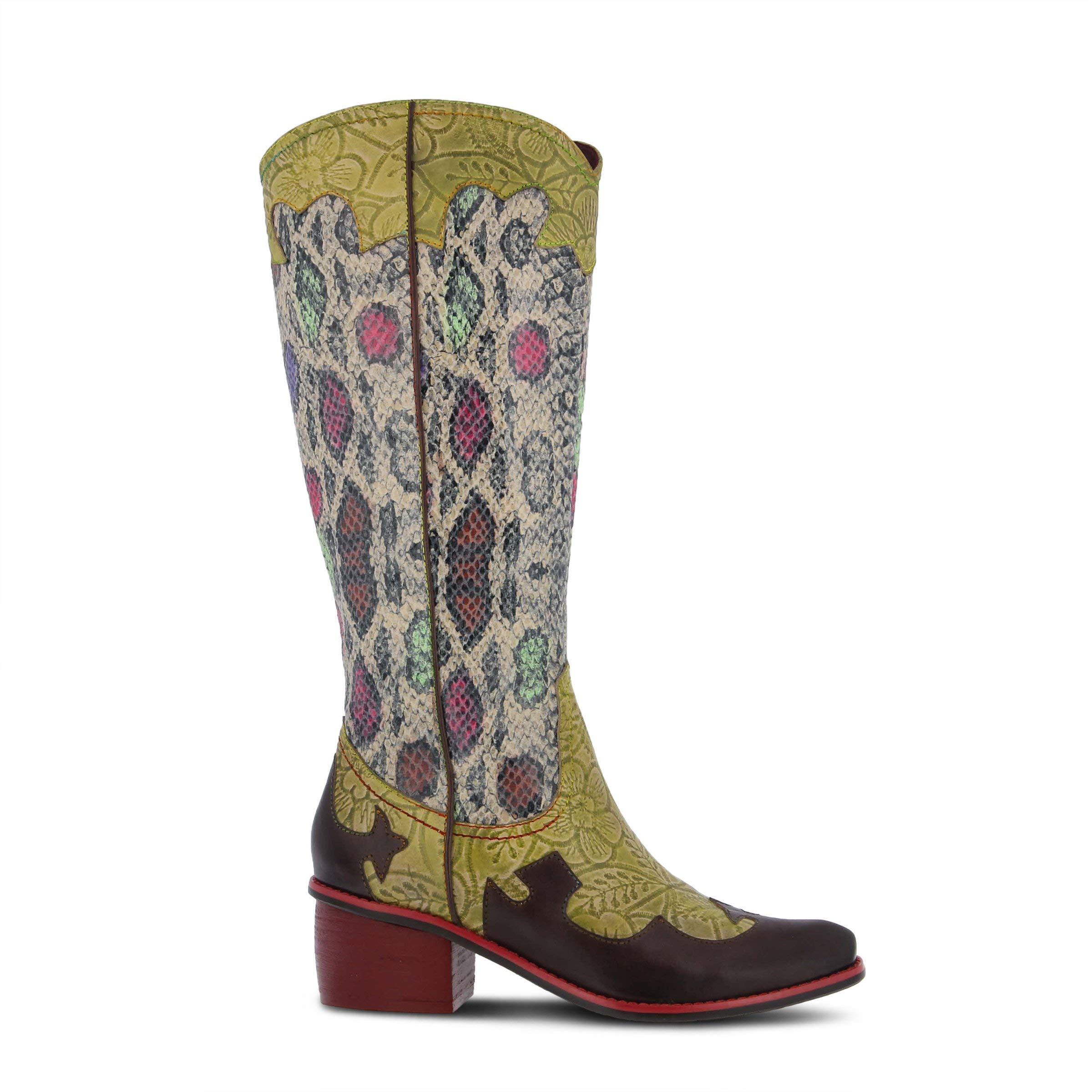 L'Artiste Spring Step Women's Rodeo Boots - Western Cowgirl Ankle Boots with Comfortable Cushioning | Perfect for Country Dancing, Rodeo Events & Fashion Outfits