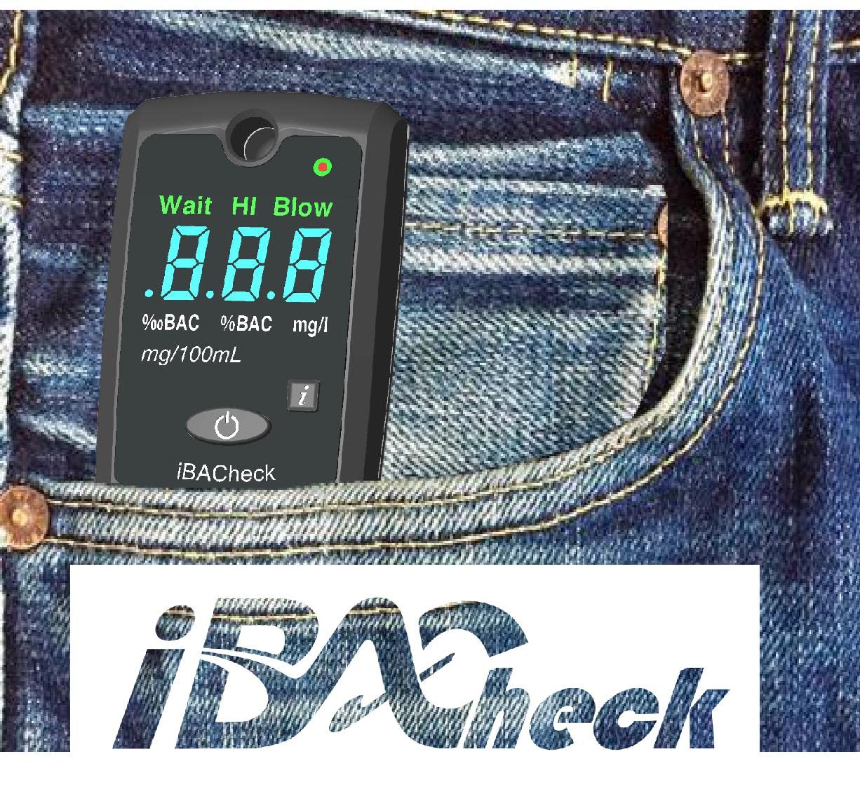 Professional Breathalyzer with 10 Memory Storage & LED Display - Night Use Visibility, 350 Tests with Alkaline Batteries | Perfect for Personal Alcohol Monitoring, Workplace Safety, and Responsible Driving Checks