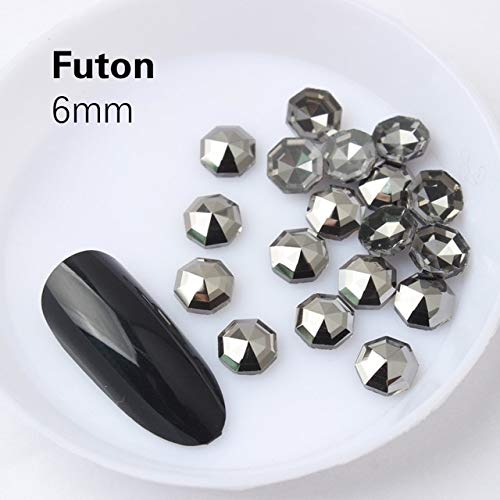 500 Pcs Flatback Rhinestones for Nail Art - Hematite Style 3D Nail Decorations - Crystal Nail Gems for Professional & DIY Nail Designs | Perfect for Manicures, Pedicures, Nail Extensions & Craft Projects