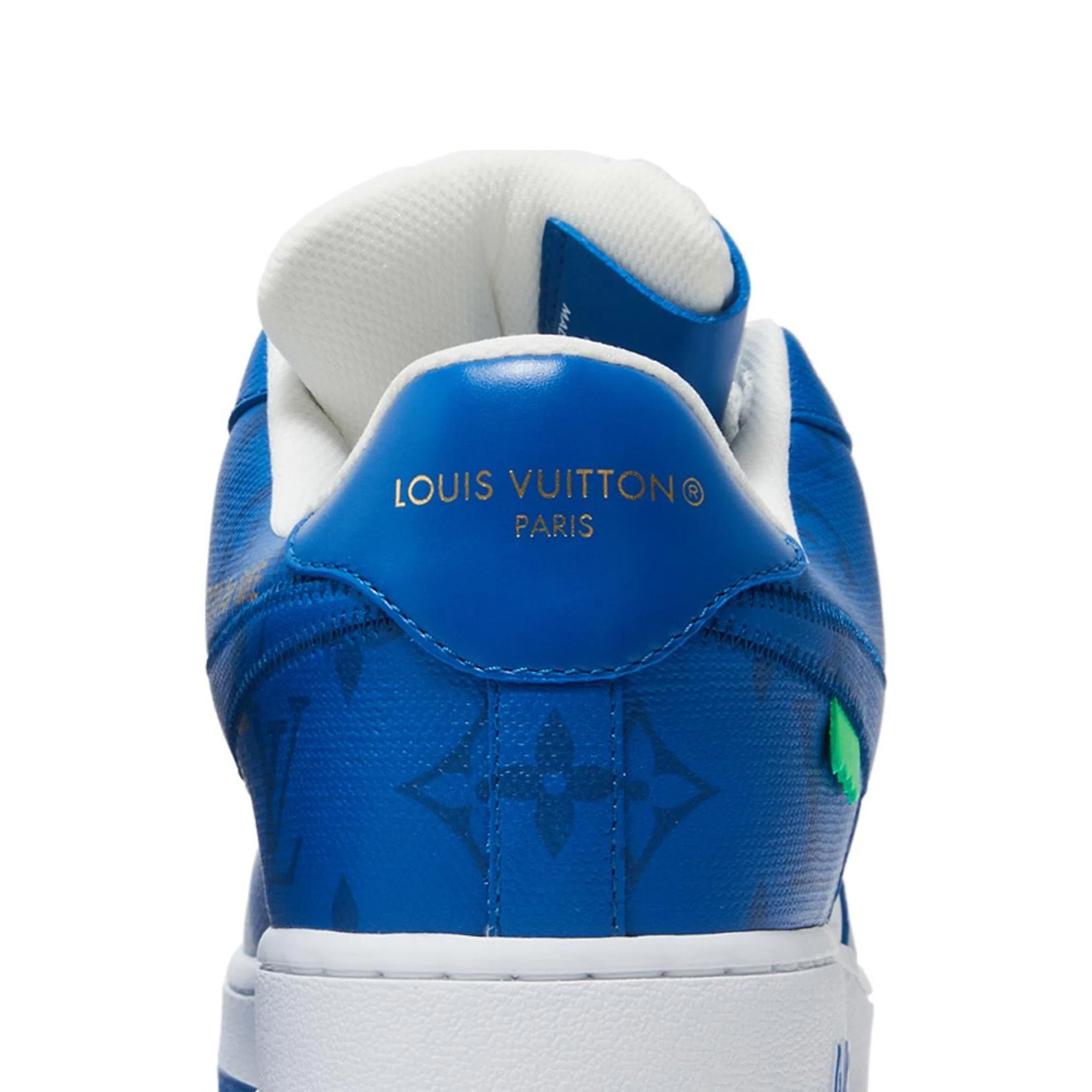 Nike Air Force 1 Low x Louis Vuitton x Virgil Abloh 'White Royal' Sneakers (2022) - Limited Edition Luxury Streetwear for Men & Women | Perfect for Casual Wear, Fashion Collectors and Sneaker Enthusiasts