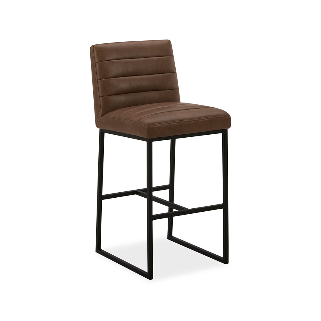 Modern Copley Stool - Adjustable Height Bar Stool with Backrest, Comfortable Kitchen & Dining Chair for Home, Office, and Cafe Use