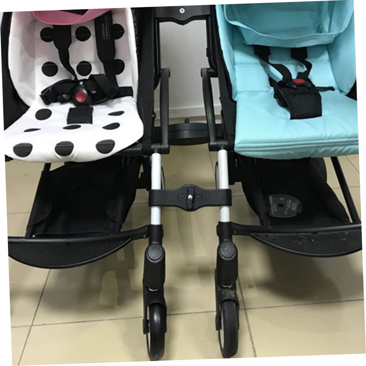 GLSTOY Universal Stroller Connector - 3 Pack Tandem Pram Pushchair Adapter for Twin Baby Strollers | Perfect for Double Stroller Conversion & Outdoor Family Walks