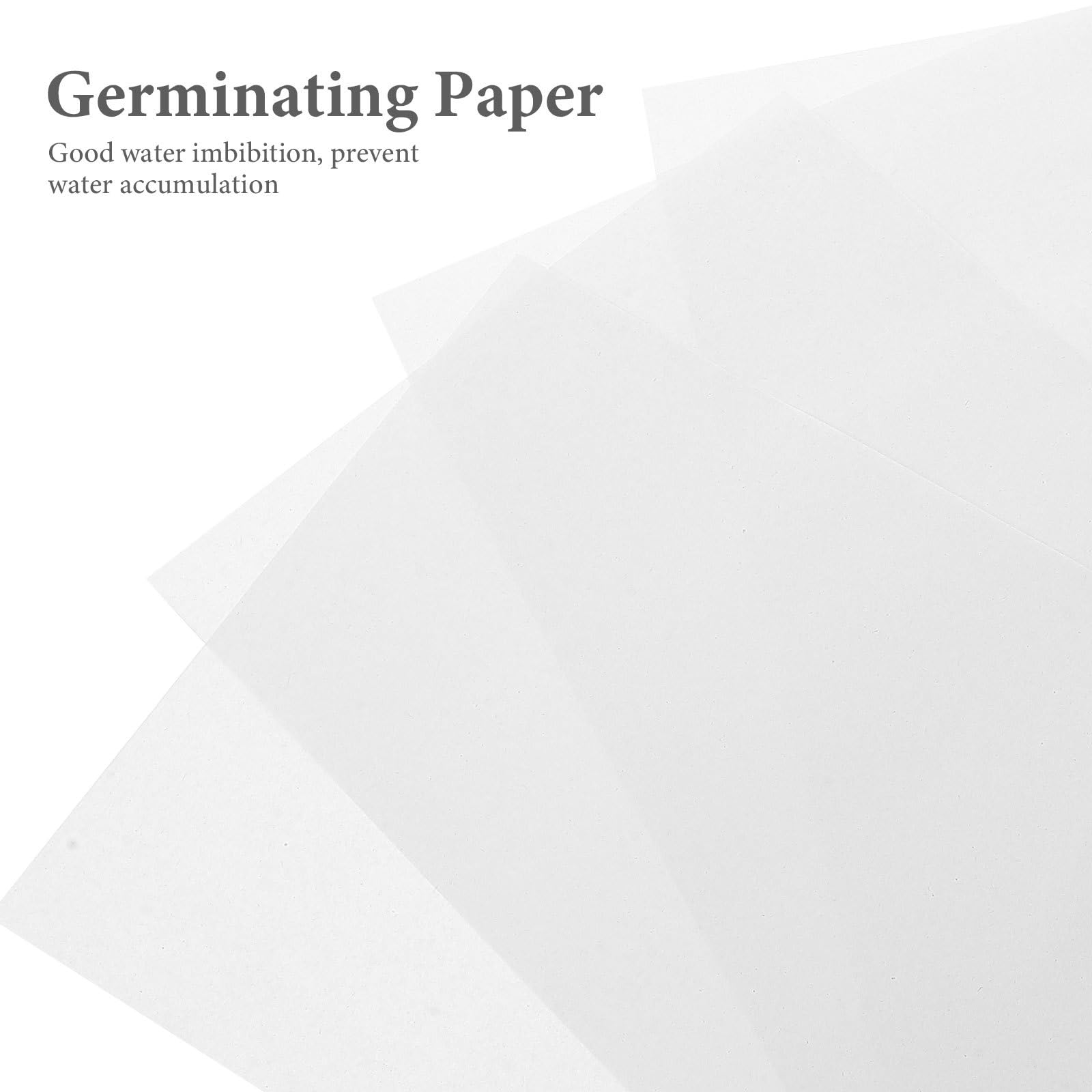 Hemoton 100 Pcs Seed Sprouter Paper - Organic Germination Growing Paper for Vegetables, Herbs & Microgreens | 18x26cm Plant Starter Tray for Hydroponic Gardening, Indoor Farming & Home Garden Seed Starting