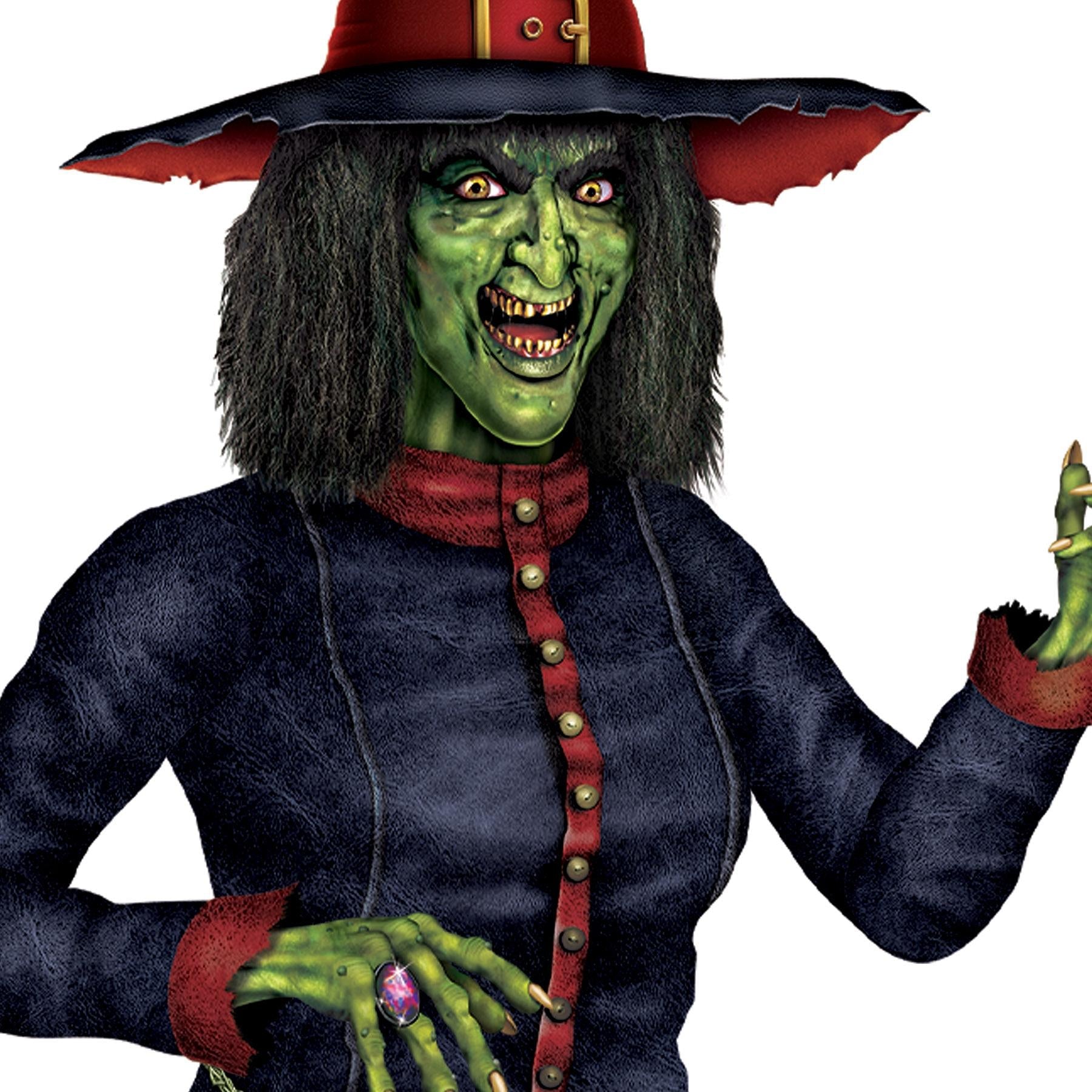 12 Pack Beistle Halloween Jointed Witch Hanging Decorations - Spooky Witch Cutouts for Halloween Party, Home, Classroom & Outdoor Decorations