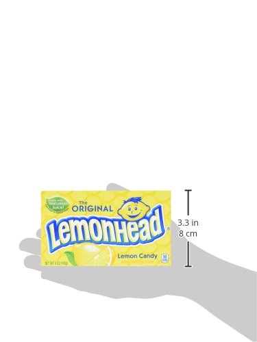 Lemonhead Candy Theater Box - 5 Ounce Pack of Sour Lemon Candy for Movies, Parties & Snacking | Bulk Sweet & Tangy Treats