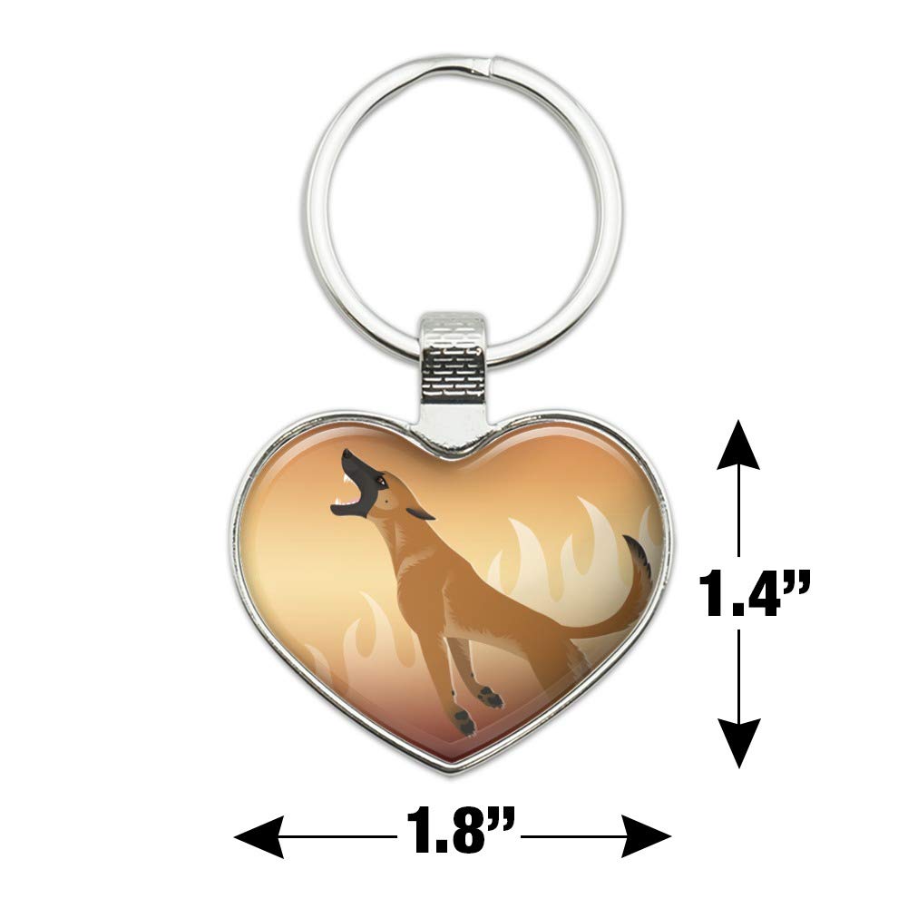 Belgian Malinois Dog Bite Training Keychain - Heart Shaped Metal Key Ring for Police K9, Military & Security Dog Handlers - Perfect for Dog Training, Gifts & Everyday Carry