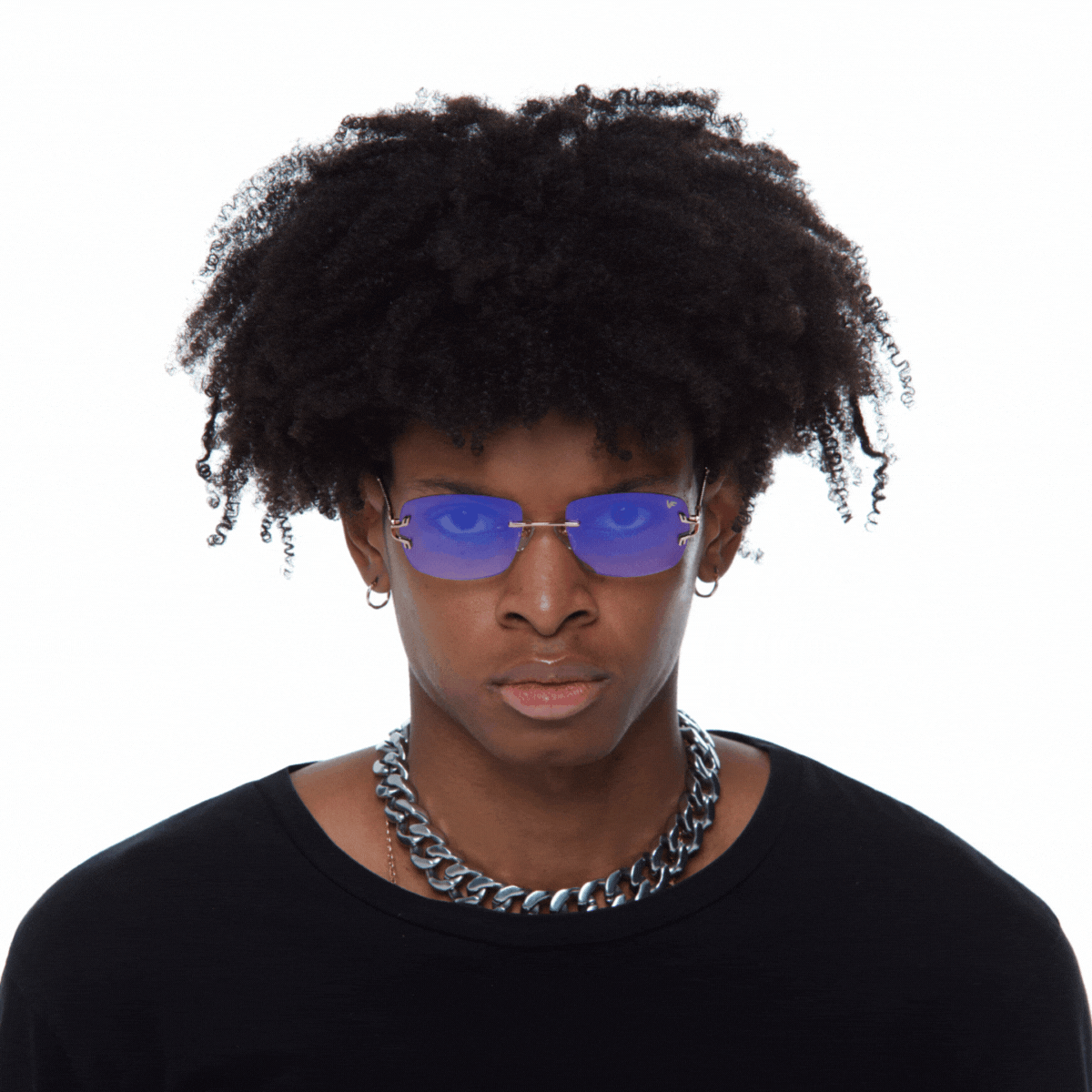24KT Rose Gold Bal Harbour Rimless Drill Mount - Premium Eyeglass Frame for Fashion & Everyday Wear