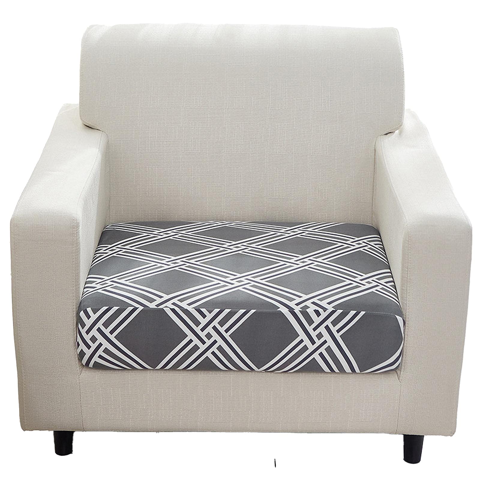 Premium Stretch Sofa Slipcover - Universal Fit Couch Cover with Non-Slip Design, Furniture Protector in Soft Gray - Perfect for Living Room, Family Room & Pet-Friendly Homes