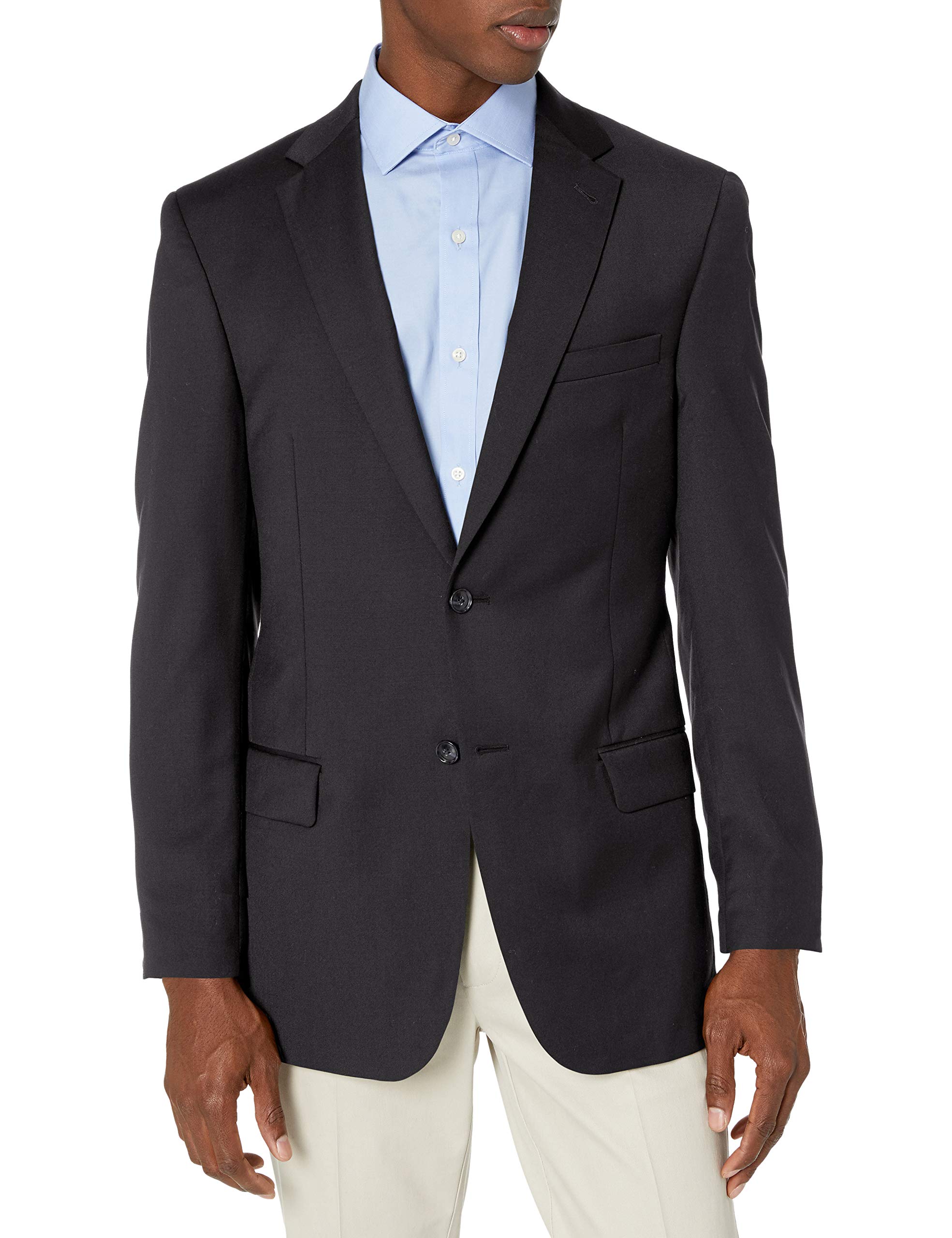 Premium Men's High Twist Wool Suit Jacket - Slim Fit Business Blazer for Office, Wedding & Formal Events - Palm Beach Collection