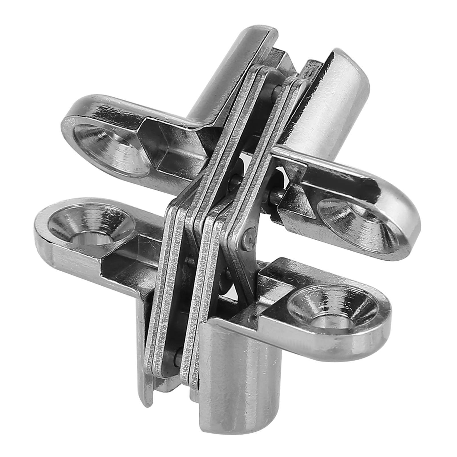 Stainless Steel 180 Degree Invisible Hidden Hinge - Frameless Concealed Door Hinge for Wooden Box, Cabinet, Front Door | Perfect for Modern Furniture, Home Improvement & DIY Projects