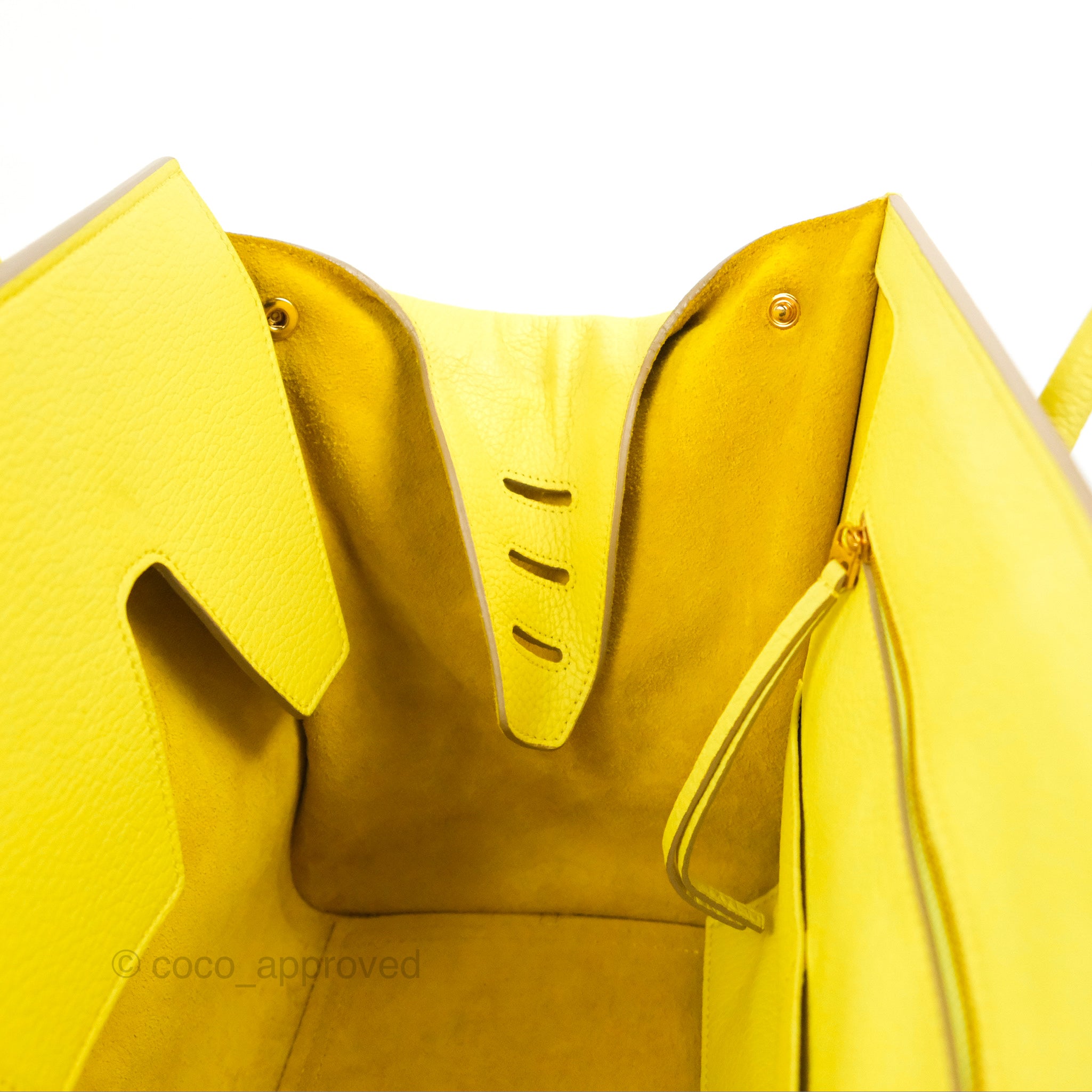 Celine Small Tie Knot Bag in Yellow Grained Leather - Elegant Crossbody Purse for Women | Perfect for Date Night, Parties & Special Occasions