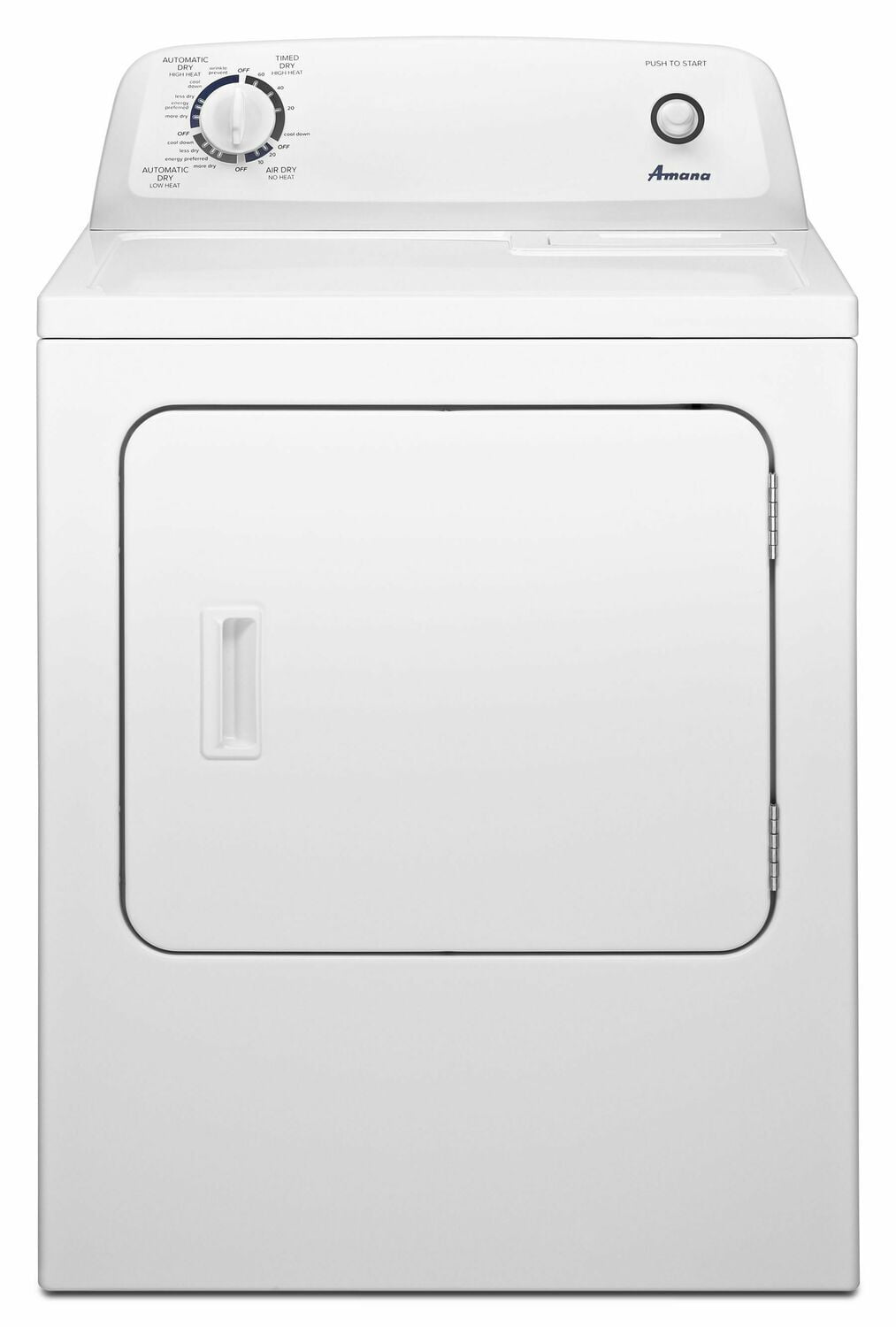 Amana NED4655EW 6.5 Cu. Ft. Electric Dryer with Wrinkle Prevent Option - White | Large Capacity Laundry Appliance for Home & Apartment Use