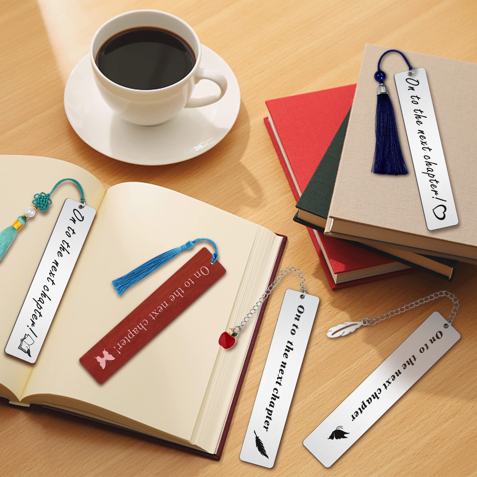 Personalized Engraved Metal Bookmarks - Custom Text Bookmark for Women, Teachers, Friends & Book Lovers - Unique Reading Gift with Green Tassel - Perfect for Book Clubs, Birthday Presents & Reading Accessories