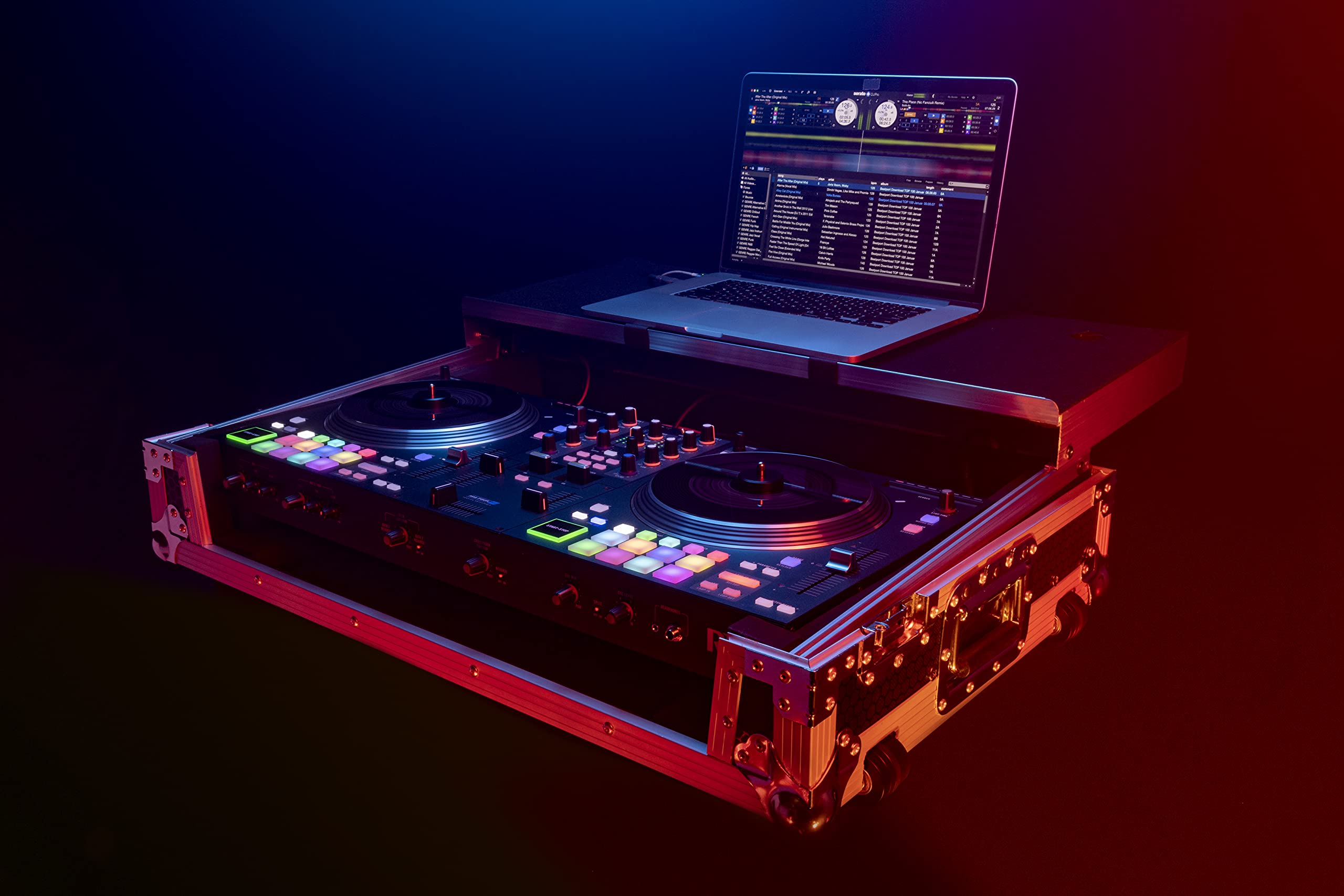 Rane One Compatible Headliner Flight Case with Laptop Platform & Wheels - Perfect for DJ Gigs, Music Performances & Travel Protection