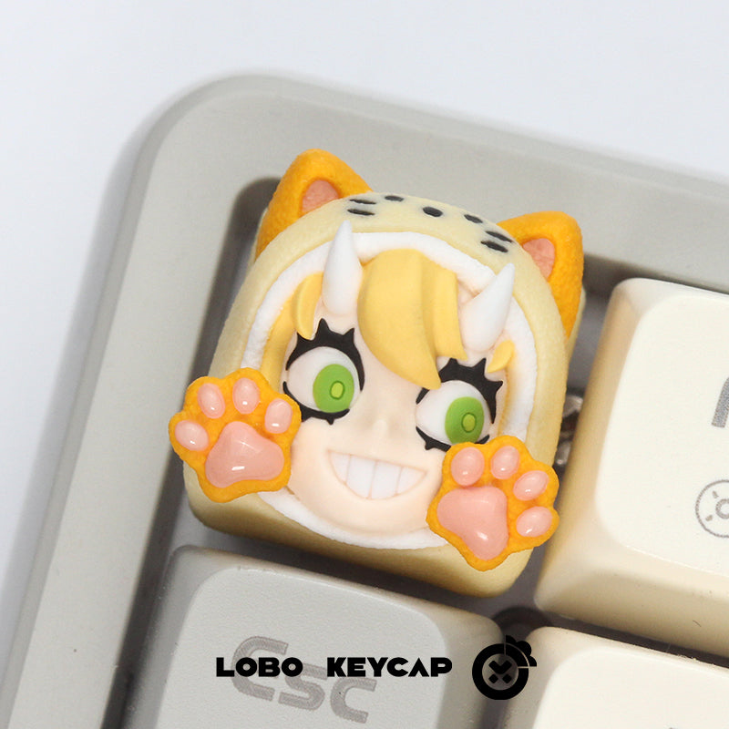 Lilith Series Custom Resin Keycaps - Cat & Dog Limited Edition | Unique Mechanical Keyboard Accessories for Gamers & Typists