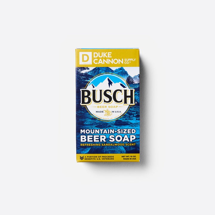Busch Beer Big Ass Brick of Soap - Large Bar Soap for Men, Novelty Gag Gift for Beer Lovers - Perfect for Father's Day, Birthday Pranks & Bachelor Parties