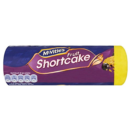 McVitie's Fruit Shortcake Biscuits - 200g Pack | Classic British Tea Cookies with Real Fruit | Perfect for Afternoon Tea, Snacking & Gifting