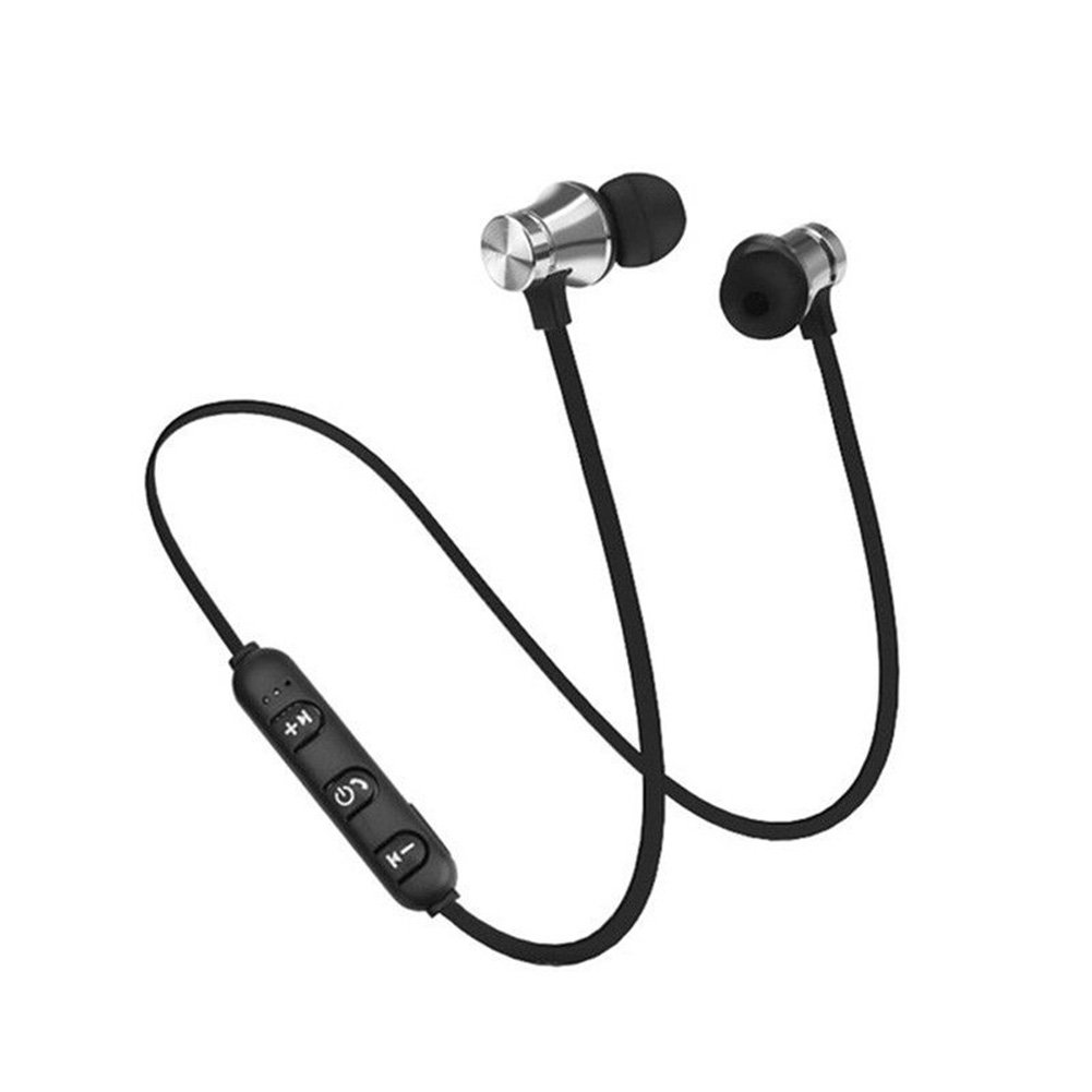 Gilroy Wireless Bluetooth 4.2 Magnetic Earbuds - Stereo In-Ear Headphones with Secure Fit (Silver) | Perfect for Running, Gym Workouts & Commuting