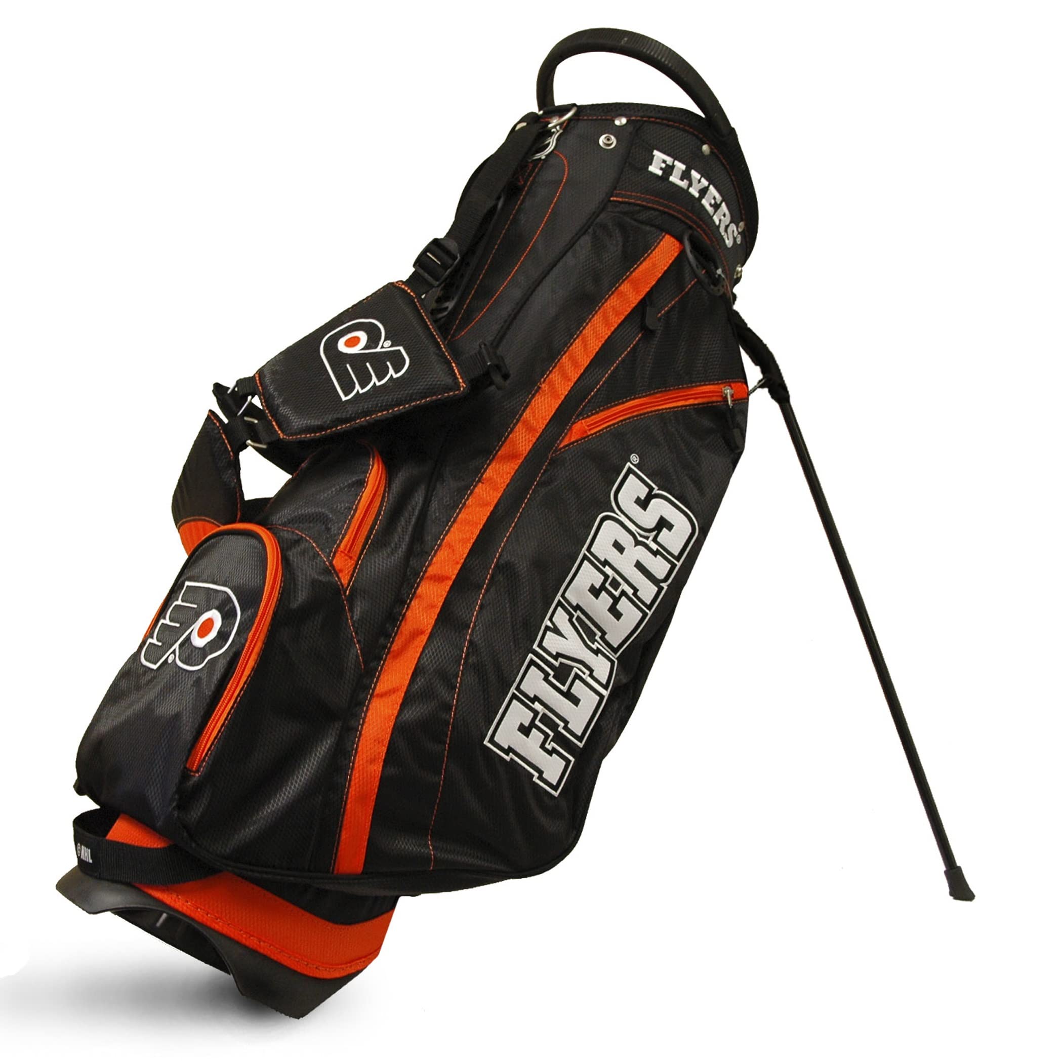 Team Golf NHL Lightweight Golf Bag with 14-Way Top Divider, Spring Action Stand, Insulated Cooler Pocket, Padded Shoulder Strap, Umbrella Holder & Removable Rain Hood - Perfect for Golf Tournaments, Practice Sessions & Outdoor Sports Events