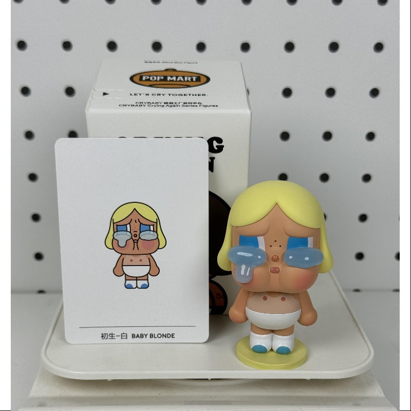 Crybaby Crying Again Series Baby Blonde Doll - Collectible Anime Figure for Display & Gifts | Perfect for Anime Fans, Shelf Decor, and Kawaii Collections