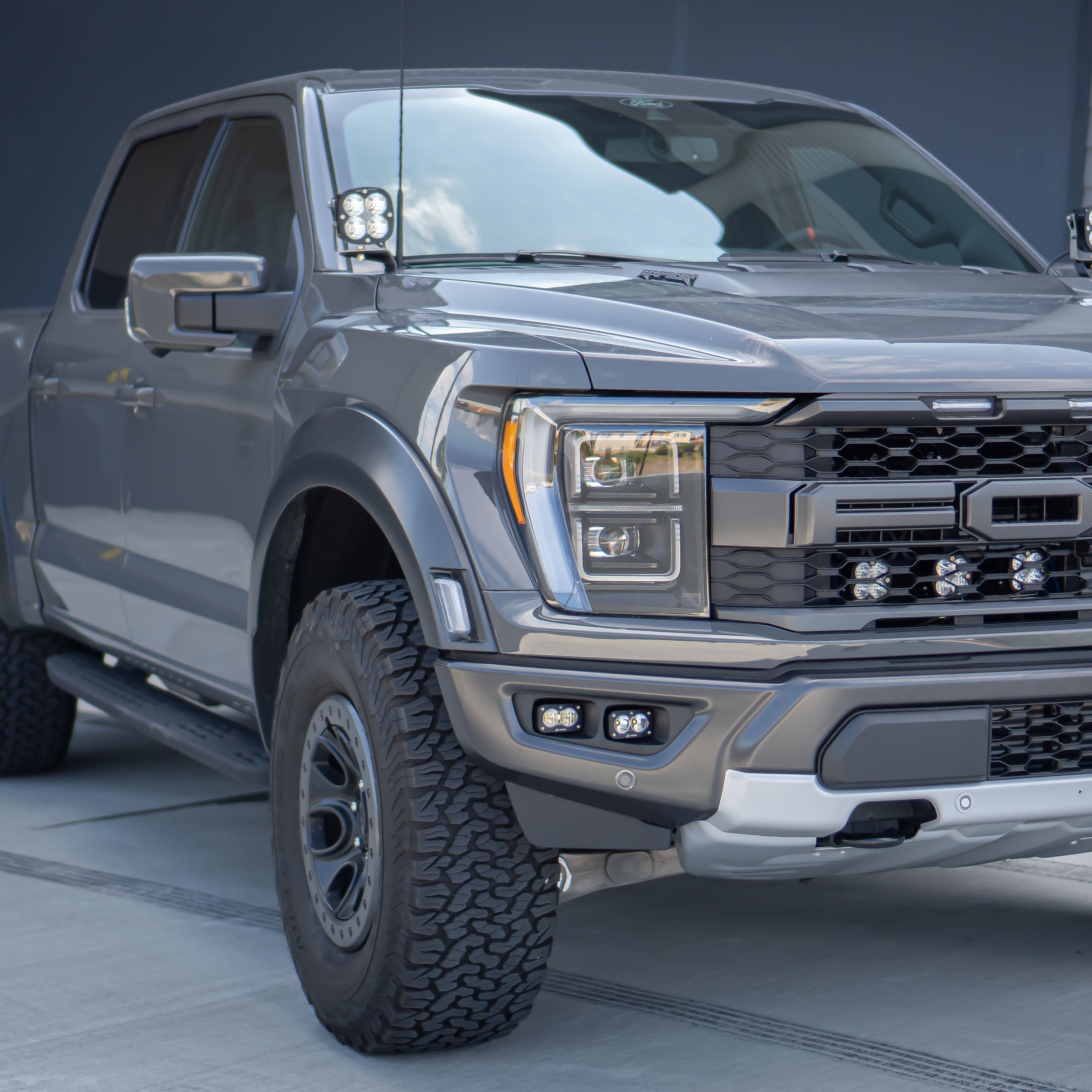 2021-2024 Ford Raptor Baja Designs S2 Pro LED Fog Light Pocket Kit - Off-Road Lighting Upgrade for Enhanced Visibility in Fog & Night Driving
