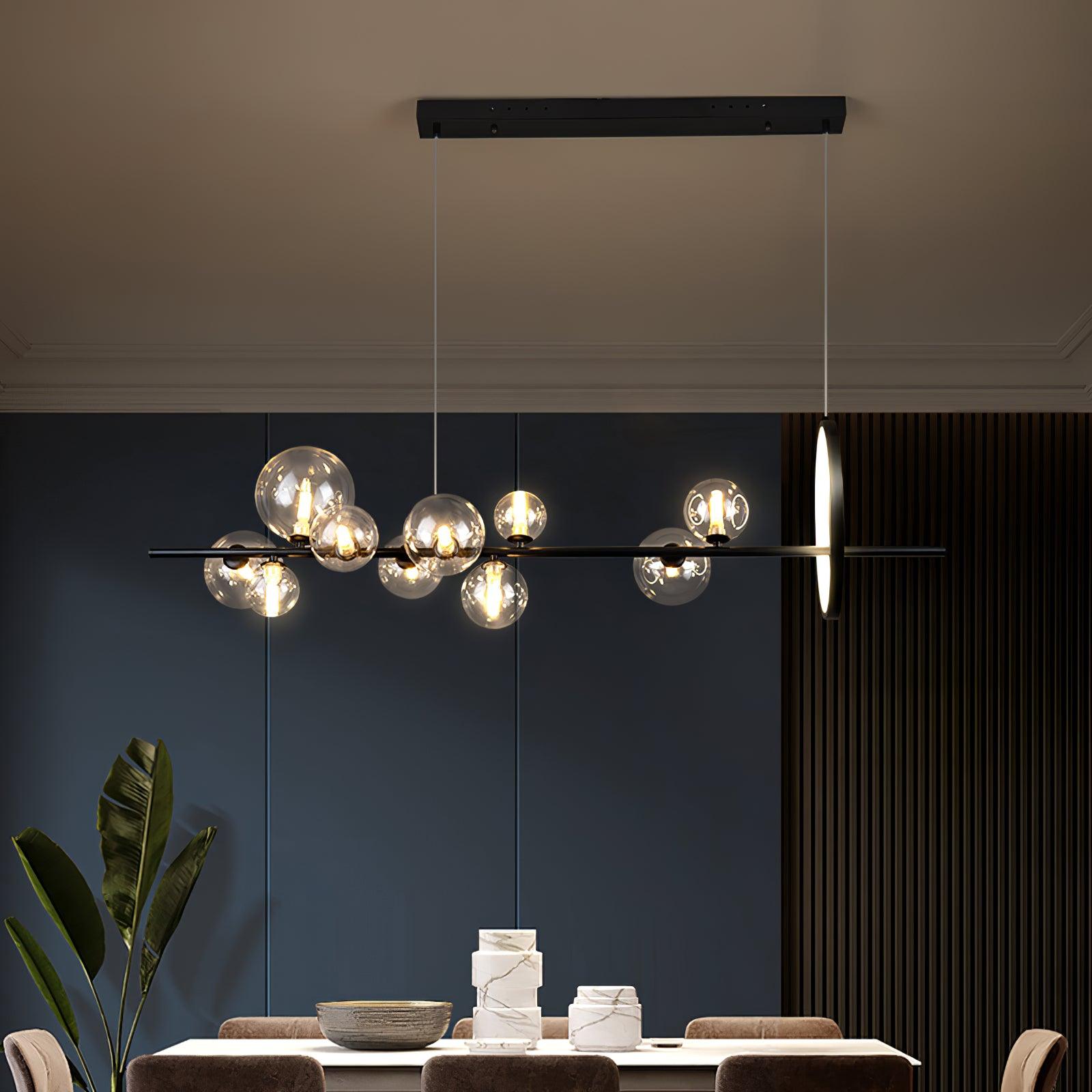 Elegant Mita Crystal Chandelier - Modern Ceiling Light Fixture for Dining Room, Living Room & Bedroom | Dimmable LED Lighting for Home Decor & Wedding Events