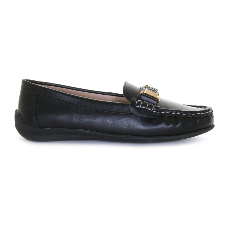 Women's Ella Loafer Shoes - Comfortable Slip-On Flats for Work, Office & Casual Wear - Classic Penny Loafers for Women