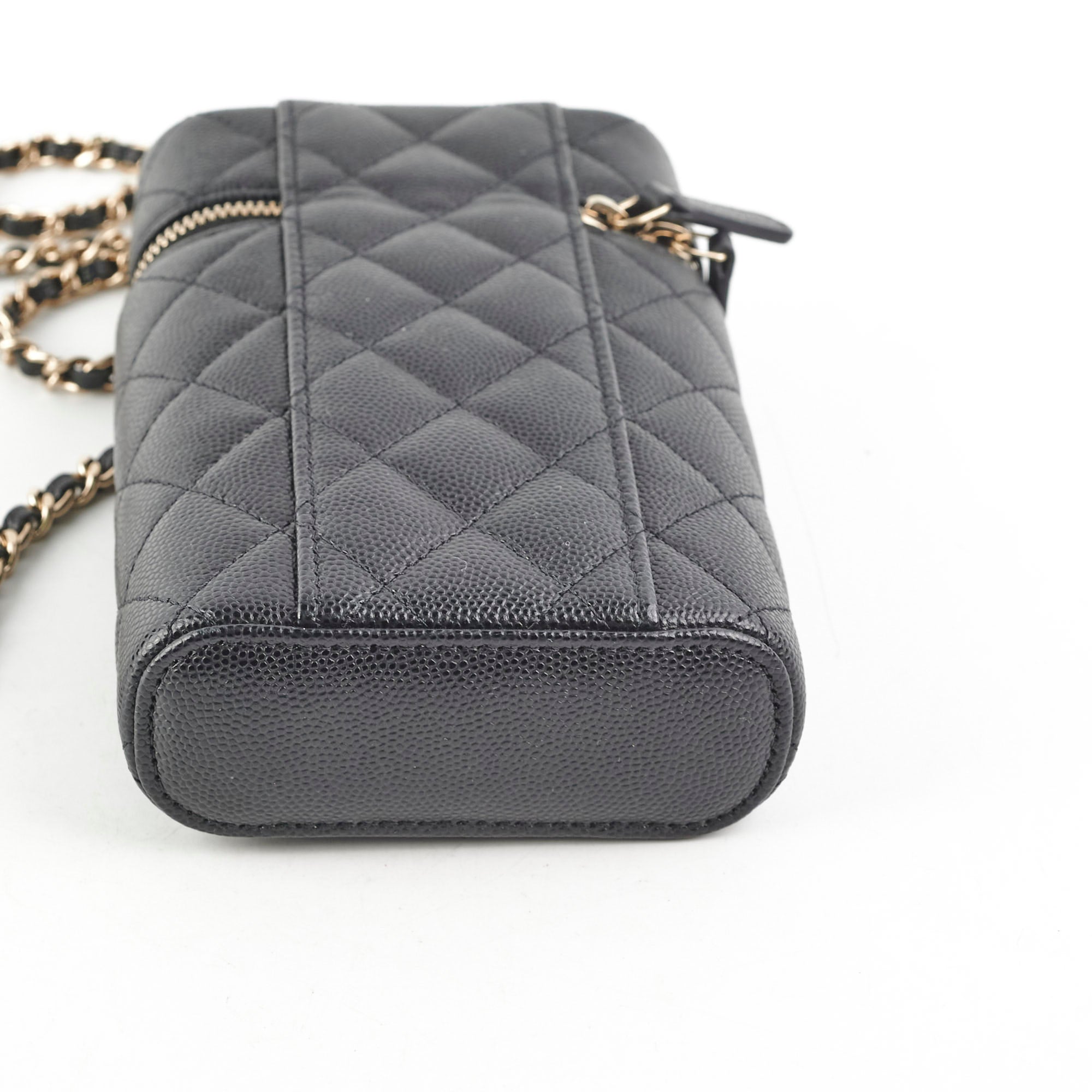 Chanel Caviar Vertical Vanity Case Black 31 Series - Luxury Designer Handbag for Women, Perfect for Travel, Work & Evening Events