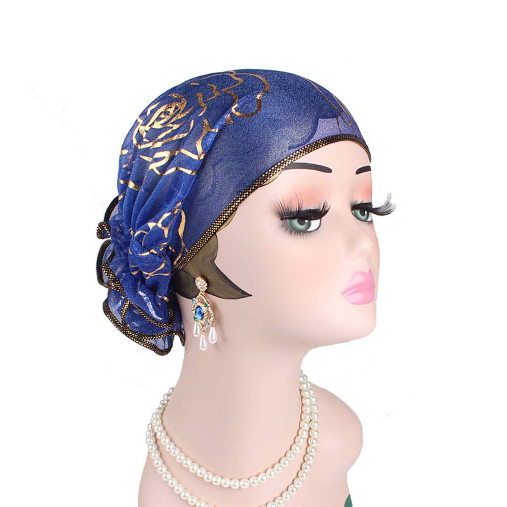 Soft Chemo Headwear Turbans & Head Scarves for Women - Breathable Cancer Hats, Sleeping Caps & Headwraps (Black) - Comfortable Head Cover for Hair Loss, Night Wear & Recovery