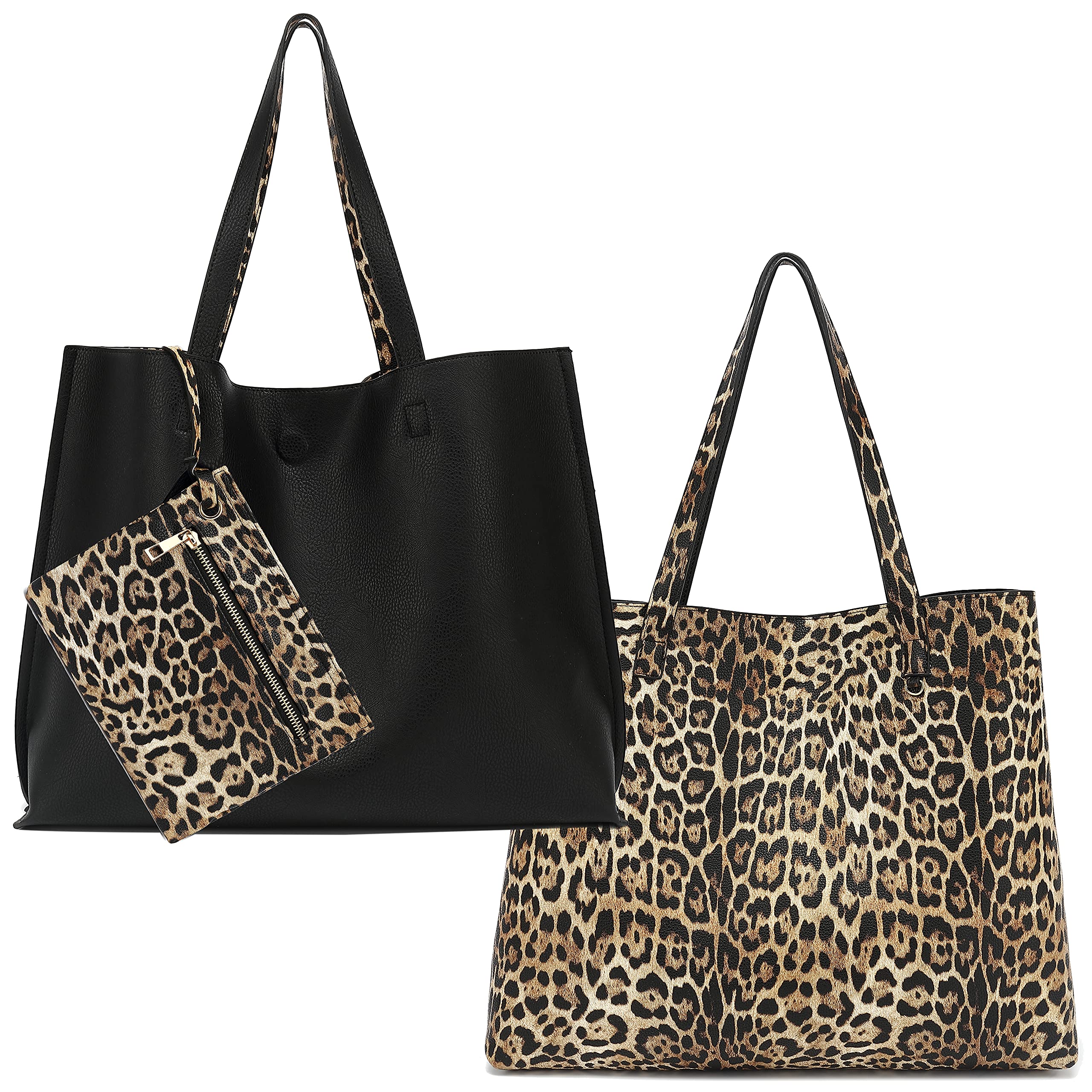 Scarleton Genuine Leather Tote Bag for Women - Stylish Reversible Handbag & Purse (H1842) - Perfect for Work, Travel, and Everyday Use