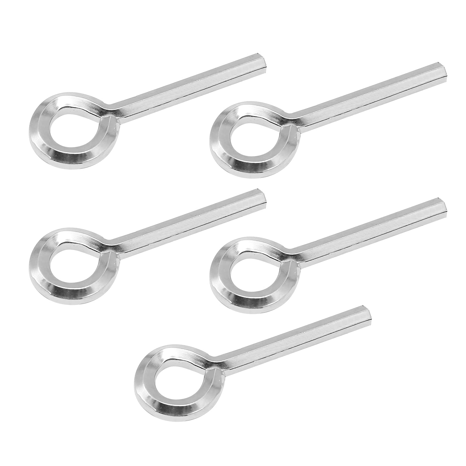 5-Piece 7/32 Inch Allen Wrench Keychain Set - Standard Hex Dogging Key with Full Loop - Perfect for Key Organization, Bike Repair & DIY Projects