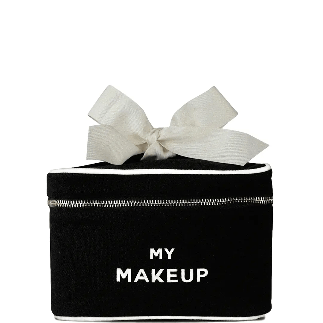 Professional Black Makeup Cosmetic Box - Waterproof & Travel-Friendly Cosmetic Organizer for Makeup Brushes, Lipsticks & Beauty Essentials | Perfect for Home, Travel & Salon Use