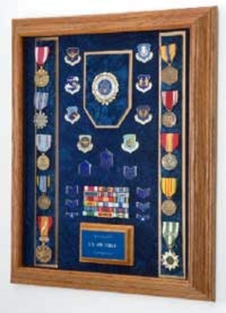 Air Force Awards Display Case - Premium Flag Connections for Military Medals & Ribbons | Perfect for Home, Office, or Military Ceremony Decor