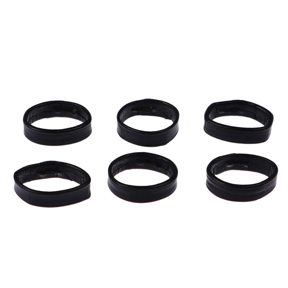 Hemobllo 6pcs 18mm Leather Watch Band Holder - Replacement Straps for Watch Repair (Black)