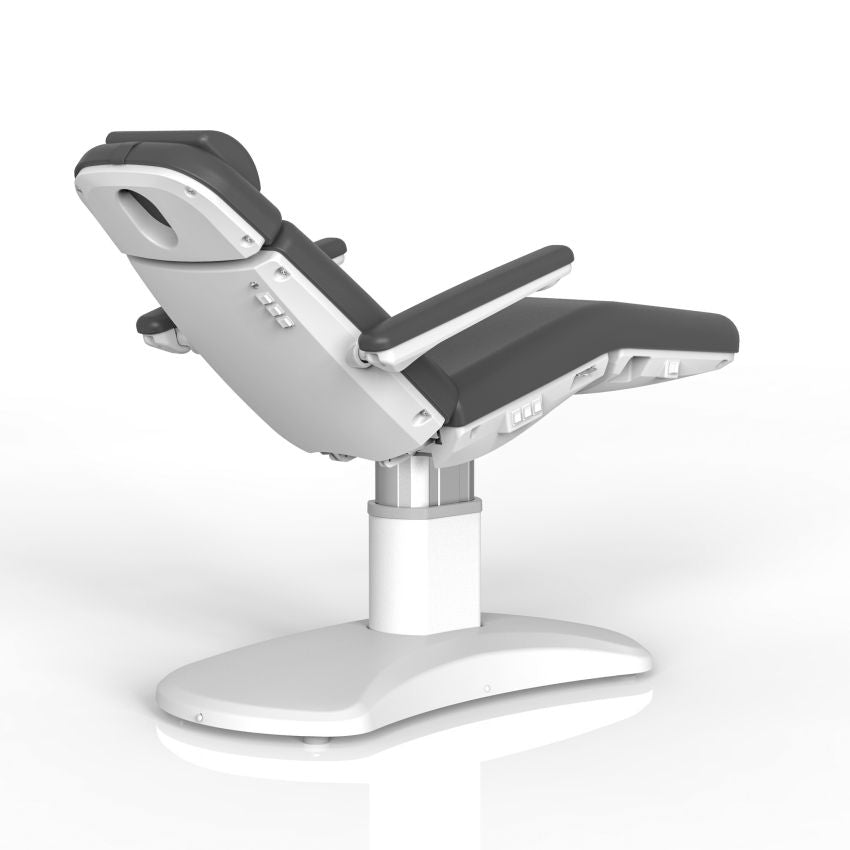 Silverfox 4 Motors Electric Facial Bed Chair - Professional Spa Massage Table with Adjustable Height, Dark Grey (Model 2270FB) for Facial Treatments, Massage Therapy & Beauty Salon Use