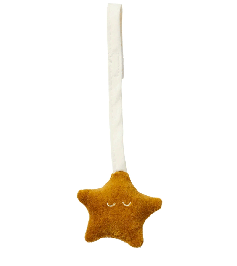 Fabelab Moonbeam Mini Soft Hanging Toy - Cute Plush Baby Mobile for Nursery, Crib & Stroller - Perfect Soothing Gift for Newborns & Infants