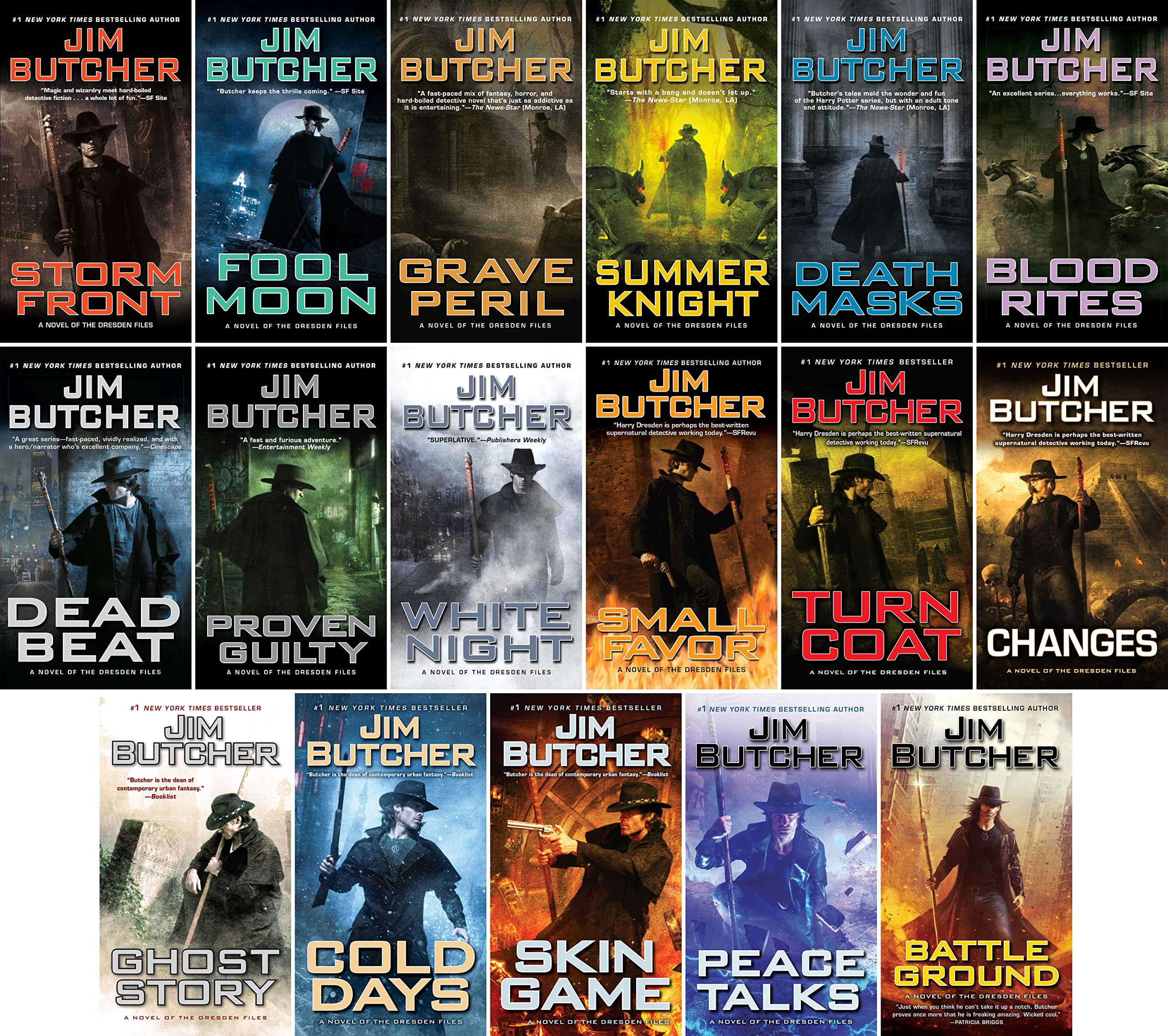 The Dresden Files Complete Series Set (Books 1-17) by Jim Butcher - Urban Fantasy Novels Collection for Adults | Perfect for Fantasy Book Lovers & Gift Giving