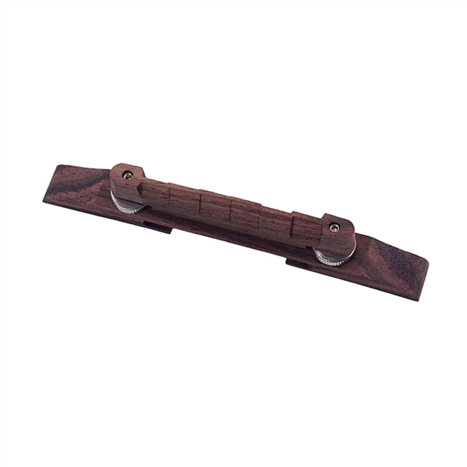Premium Rosewood Floating Guitar Bridge - Brown Roller Saddle Archtop Bridge for Bass & Electric Guitars | Perfect for Jazz, Blues & Rock Performances