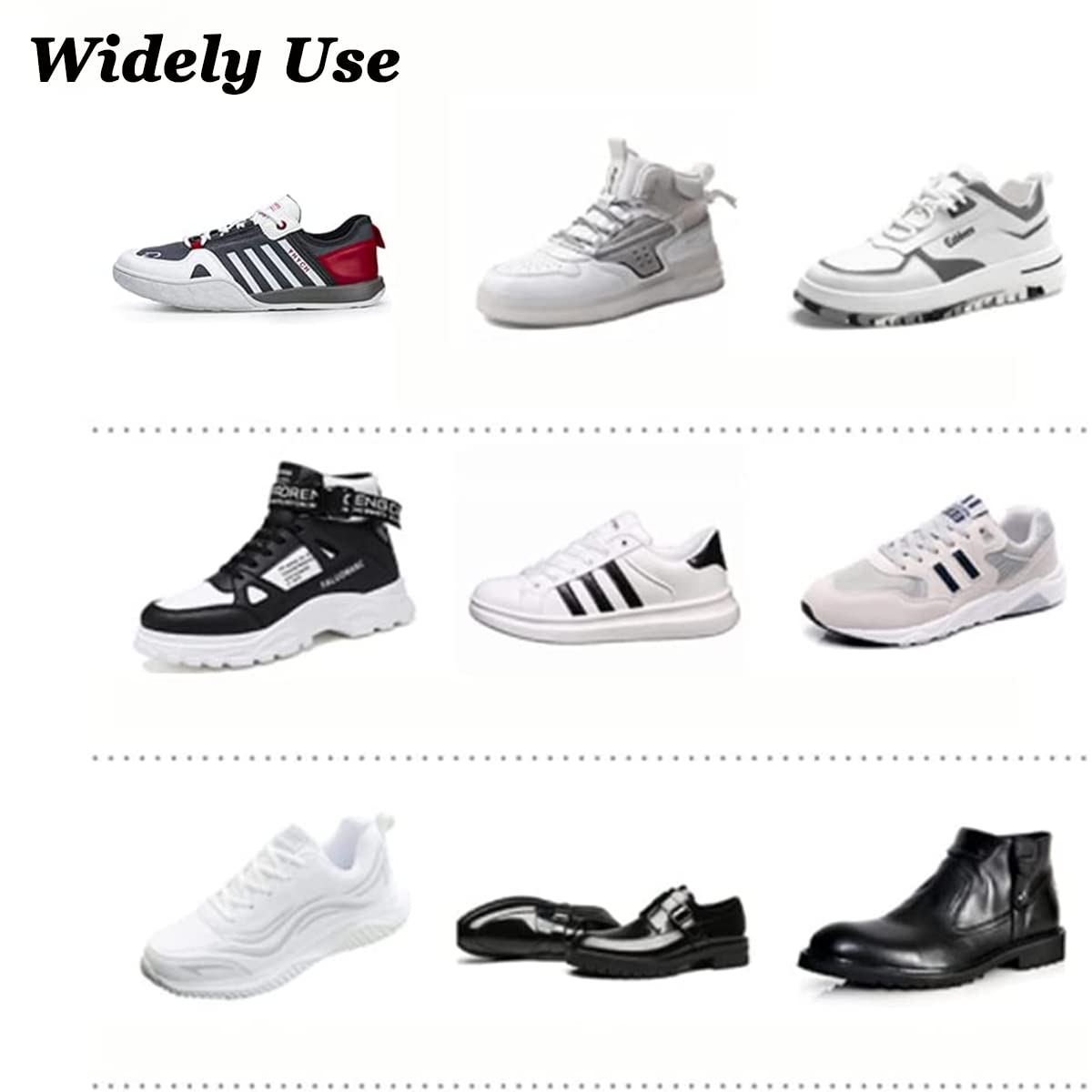 3 Pairs Non-Slip Sole Protectors for Sneakers - Durable Shoe Heel Repair Plates for Men & Women (White) - Perfect for Running, Walking & Everyday Comfort