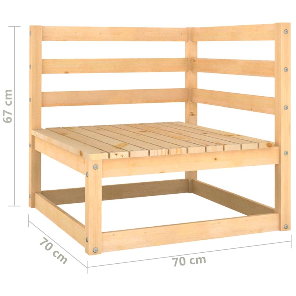 Premium Solid Wood Outdoor Patio Furniture Set - All-Weather Resistant Sectional Sofa for Garden, Backyard, Balcony & Lawn - Perfect for Relaxing, Entertaining & Outdoor Dining