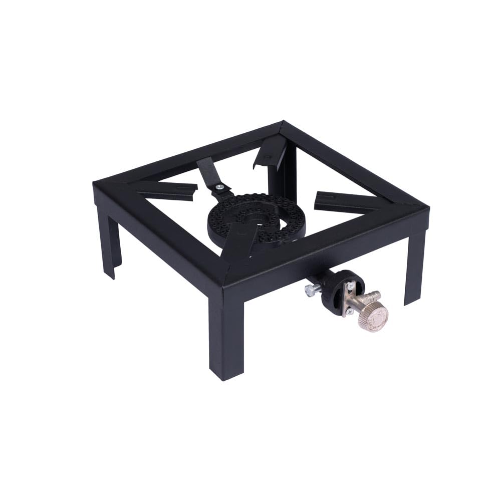 Portable 1-Burner Industrial Gas Stove - Lightweight Steel Construction for Camping, Outdoor Cooking & Emergency Use