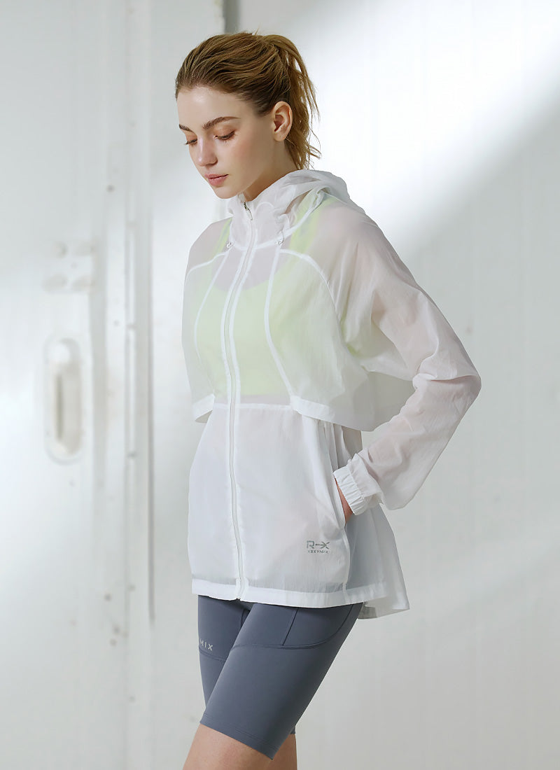RX Airflow Windbreaker Jacket - Lightweight & Breathable Outdoor Running Jacket for Men & Women - Perfect for Hiking, Jogging, and Travel