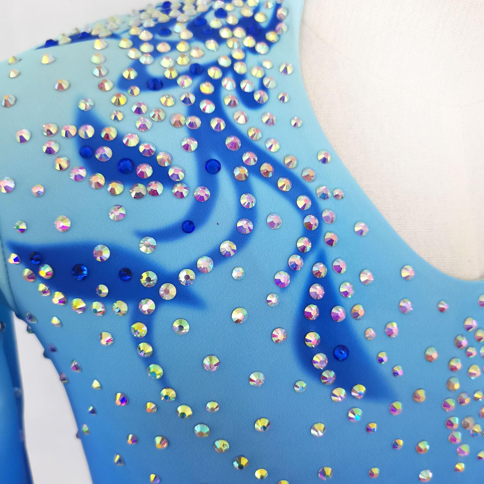Men's & Boys' Blue Figure Skating Costume - Performance Athletic Wear for Ice Skating Competitions & Shows | Perfect for Practice, Performances & Ice Shows