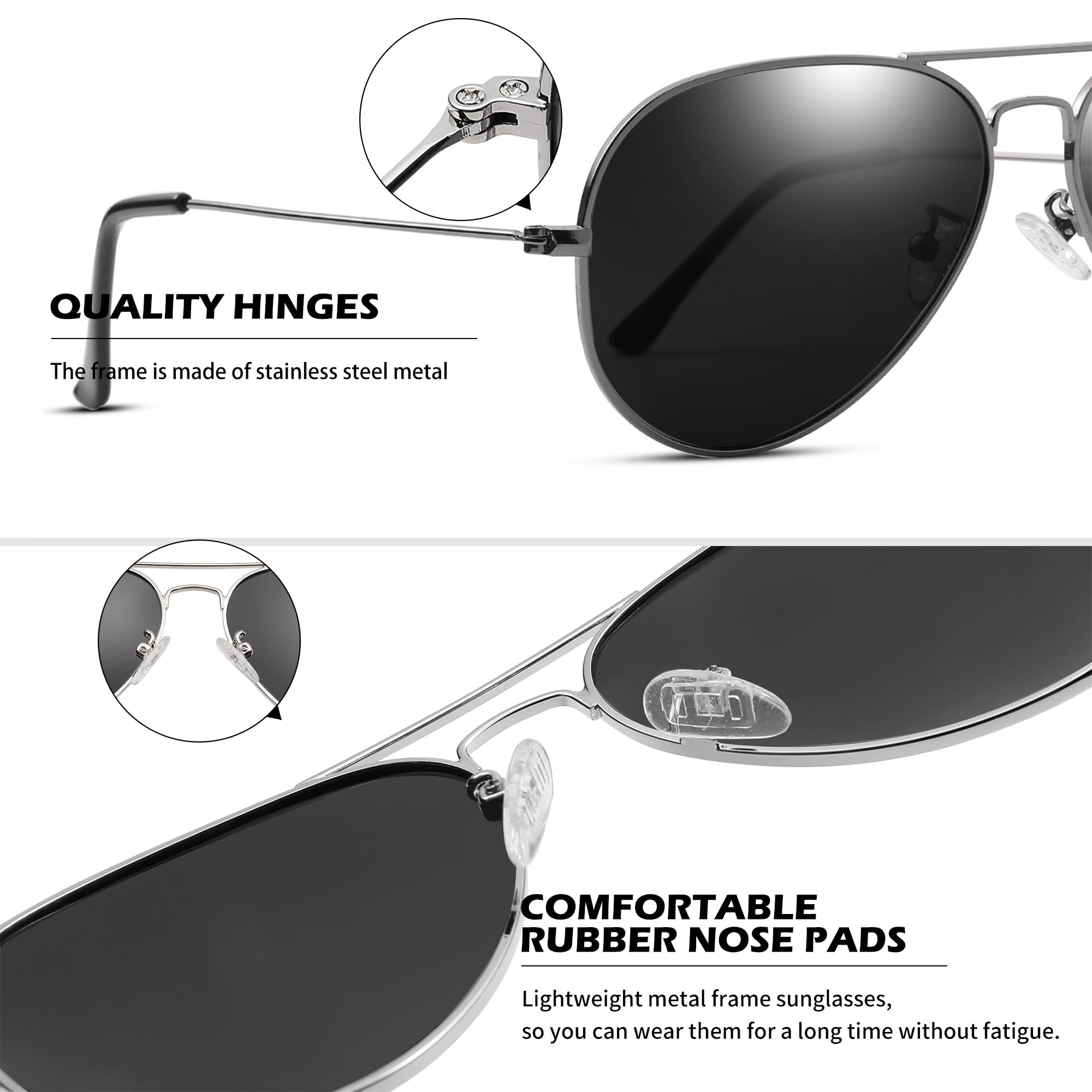 Pro Acme Aviator Sunglasses for Men & Women - Classic Polarized Lenses with UV400 Protection - Perfect for Driving, Outdoor Sports & Summer Fashion